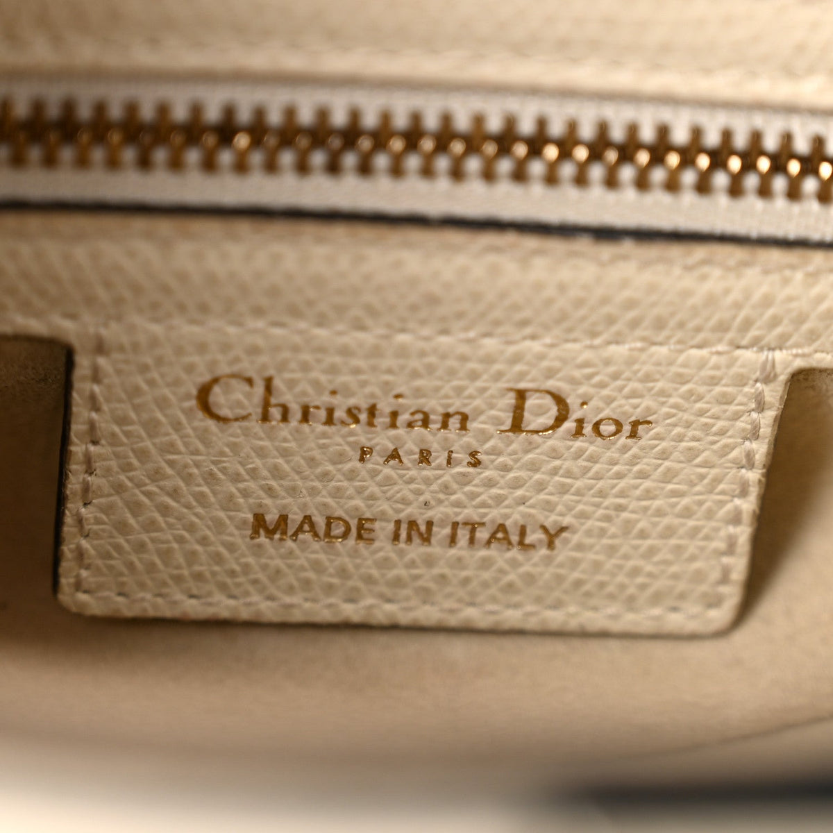 Grained Calfskin Saddle Bag White