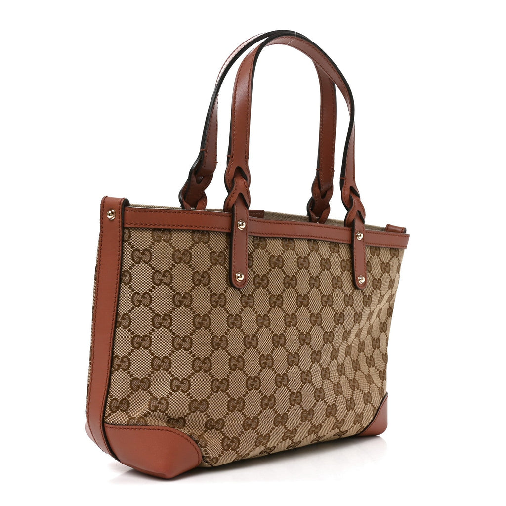 Monogram Small Craft Tote Brown