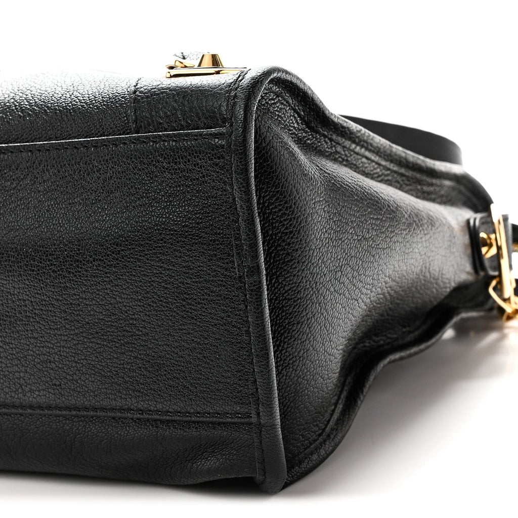 Chevre Gold Metallic Edge Hardware City Black