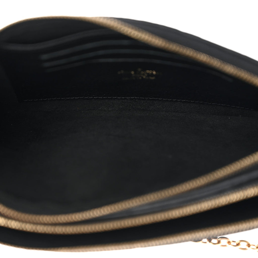 Empreinte Double Zip Pochette Black