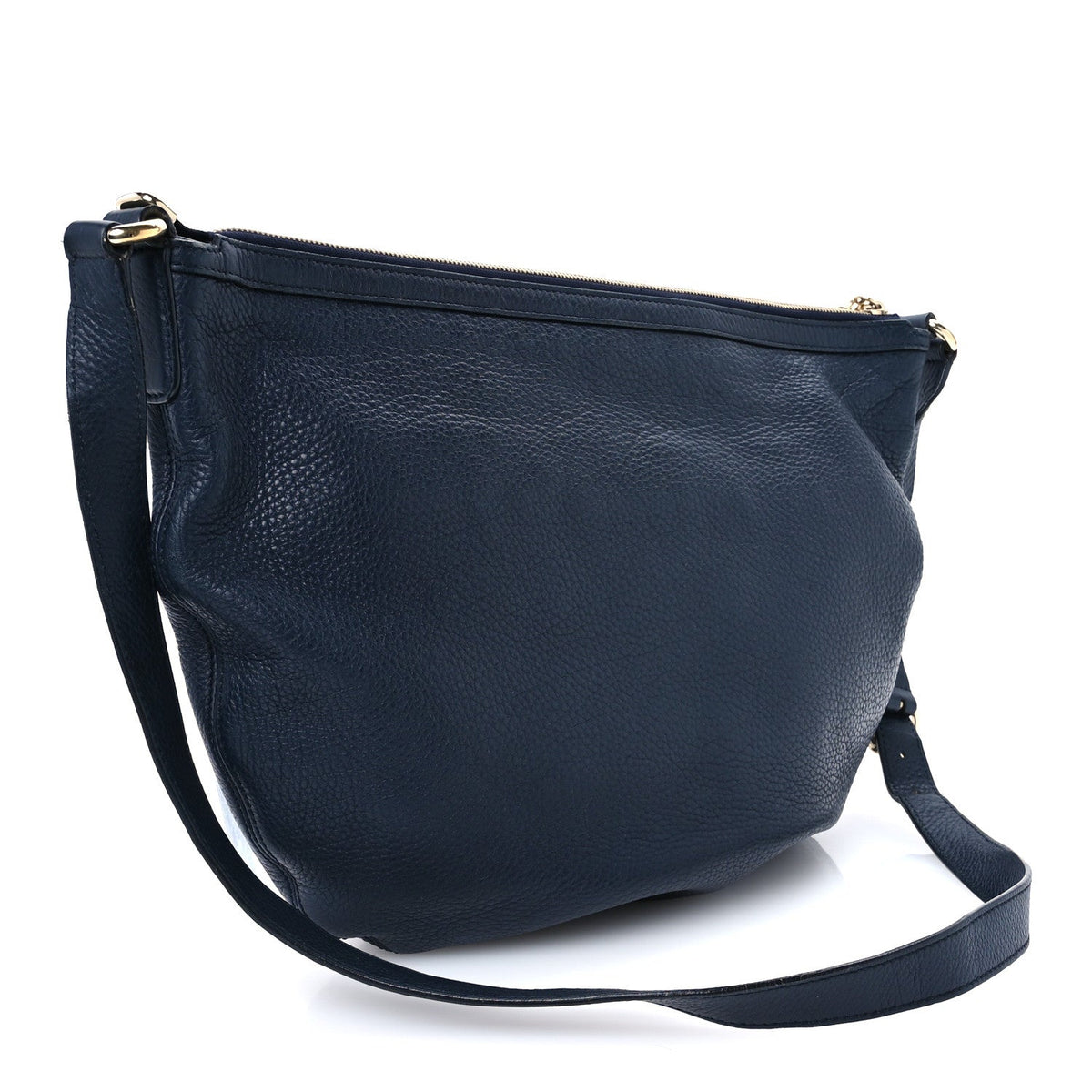 Pebbled Calfskin Medium Soho Hobo Blue