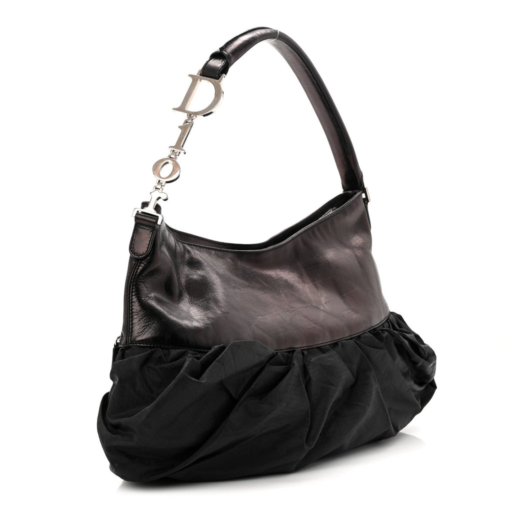 Satin Ballet Evening Bag Black