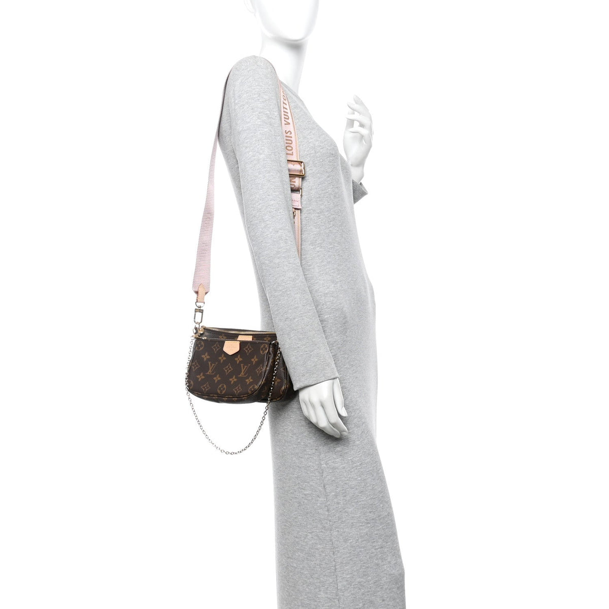 Monogram Multi Pochette Accessories Rose Clair