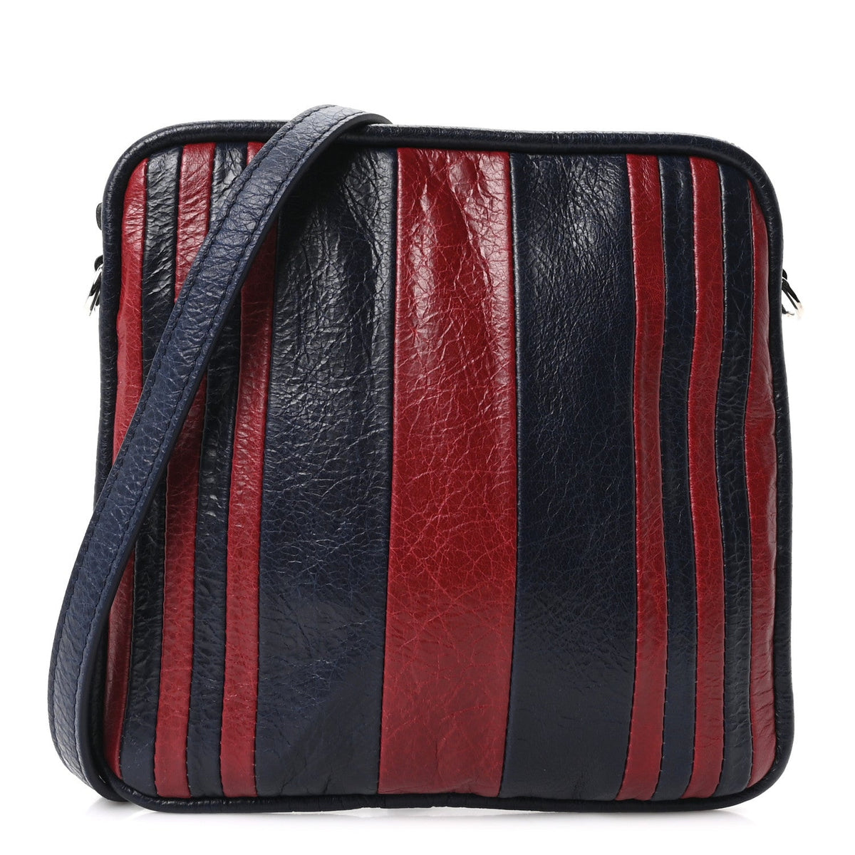 Agneau XS Cushion Square Crossbody Dark Night Red