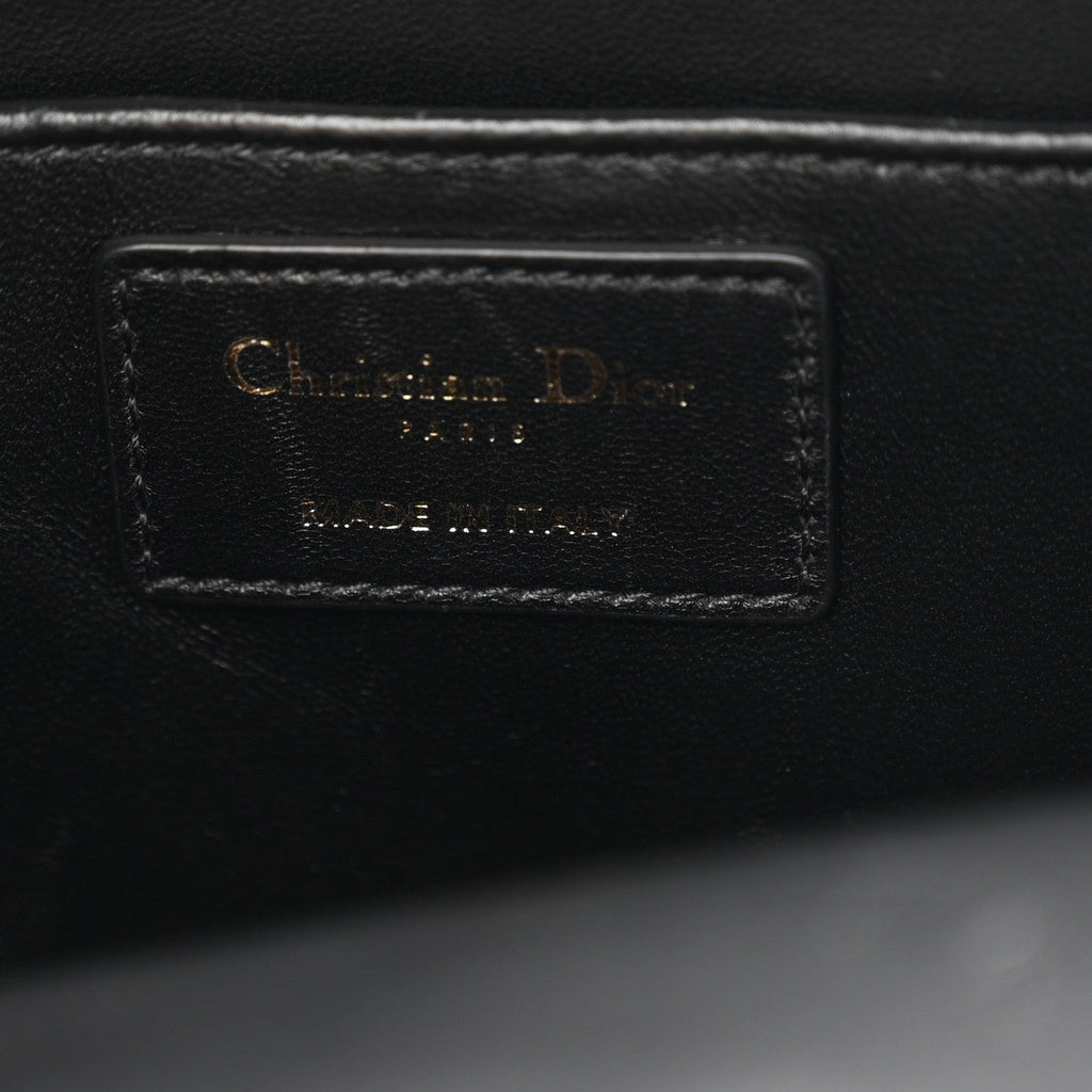 Lambskin Cannage Mini Backpack Black