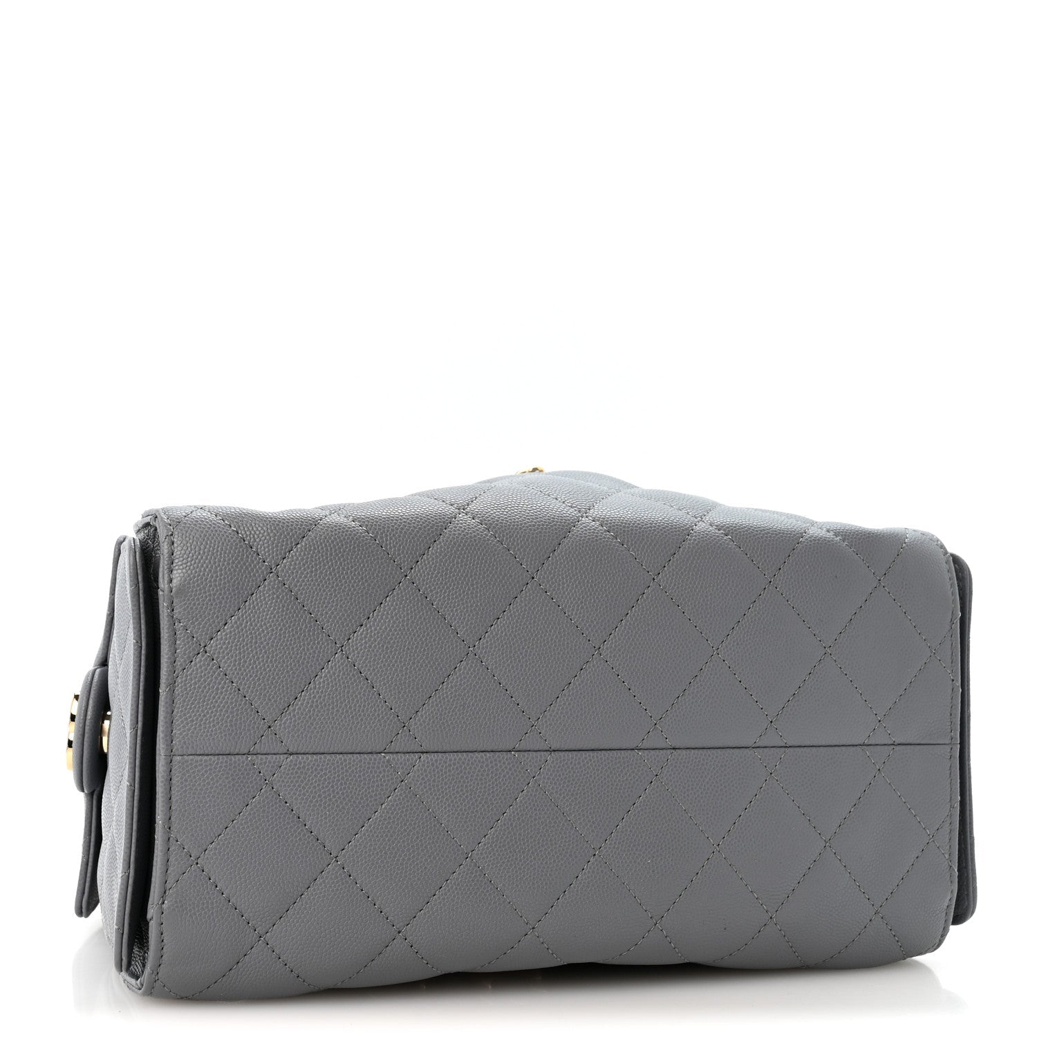 Caviar Quilted Small Chanel 25 Handbag Dark Grey