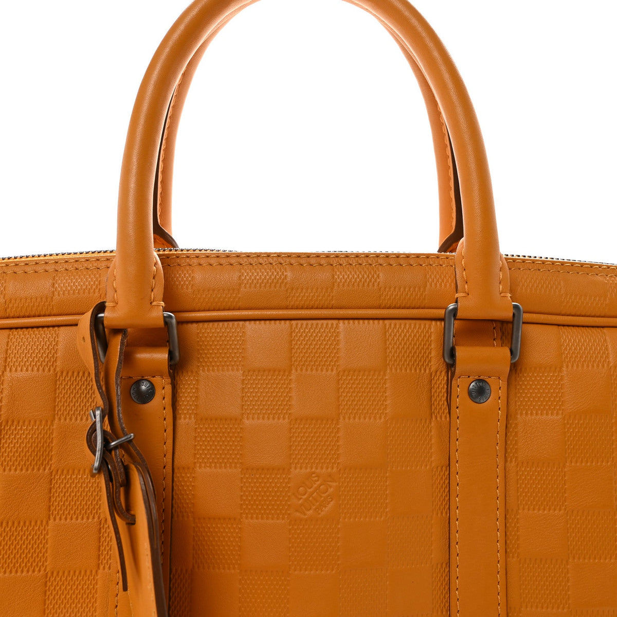 Damier Infini Porte-Documents Voyage Jaune
