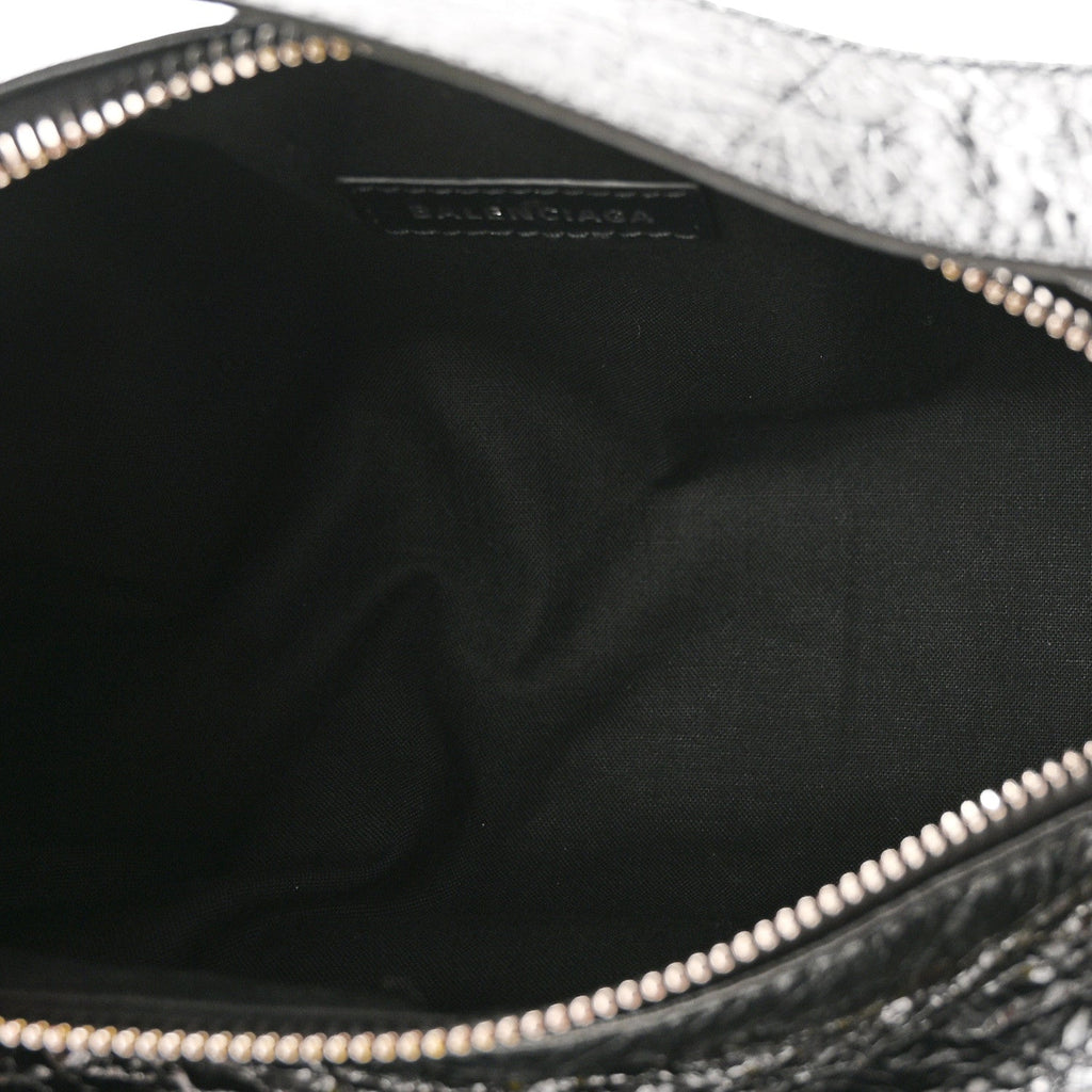 Agneau Arena Superbusy XS Sling Zip Shoulder Bag Black Black