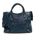 Agneau Giant 12 Silver Hardware Velo Bleu Mineral