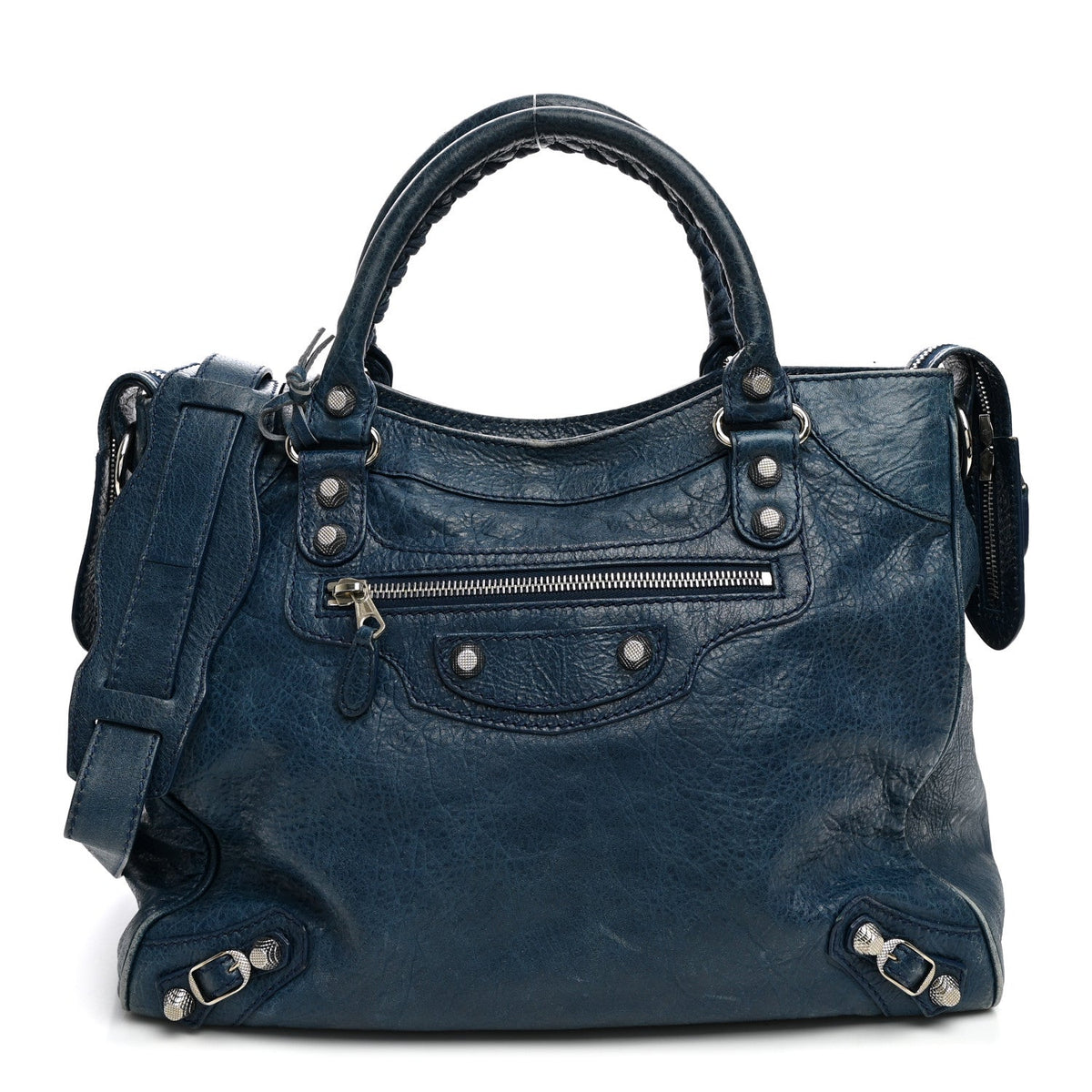 Agneau Giant 12 Silver Hardware Velo Bleu Mineral