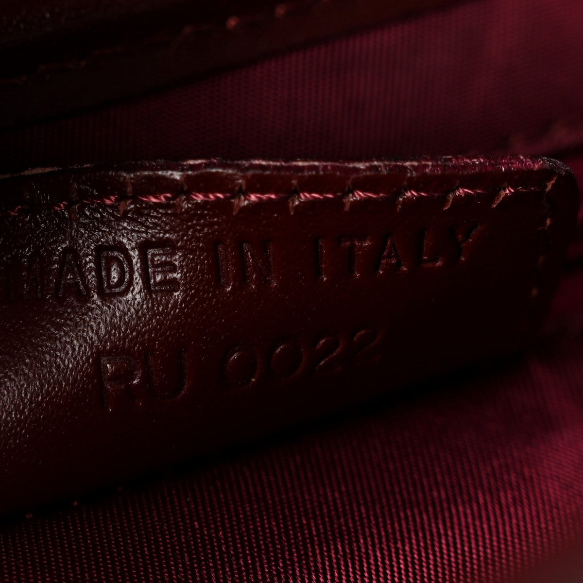 Monogram Saddle Bag Burgundy