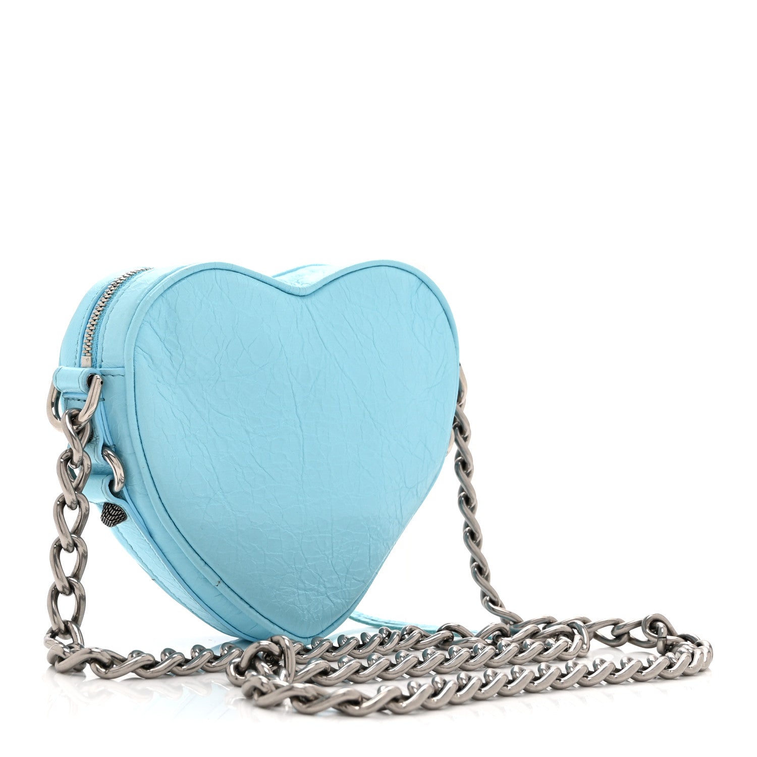 Agneau Arena Mini Le Cagole Heart Bag Blue