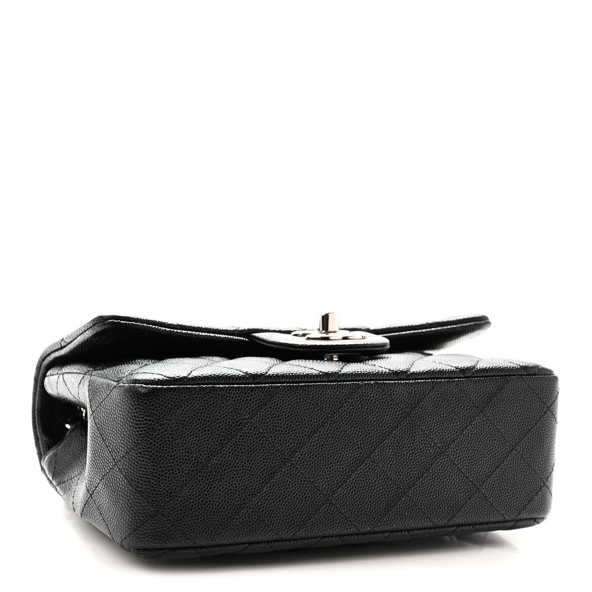 Caviar Quilted Mini Rectangular Flap Black