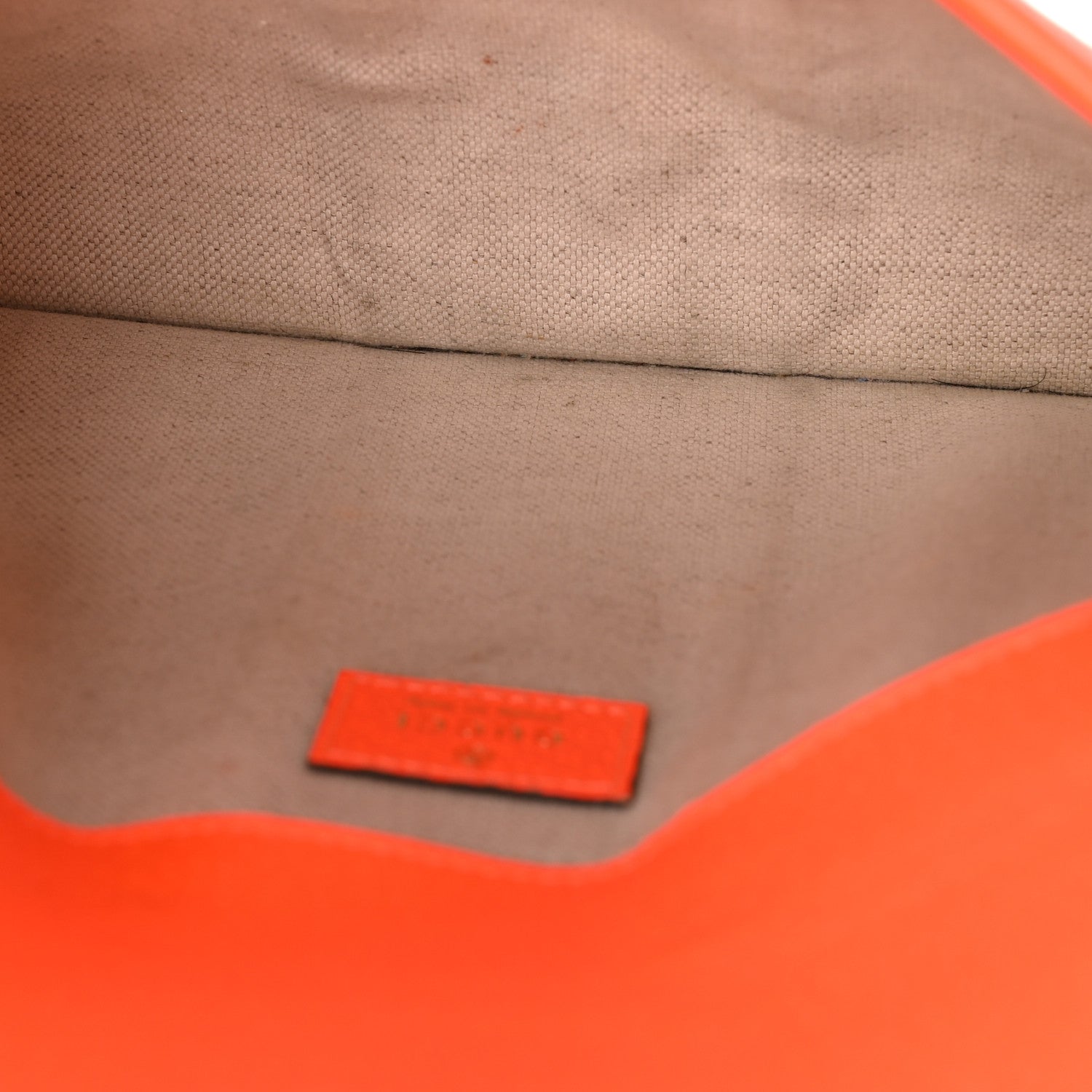 GG Supreme Monogram Web Small Ophidia Belt Bag Beige Ebony Orange Fluo