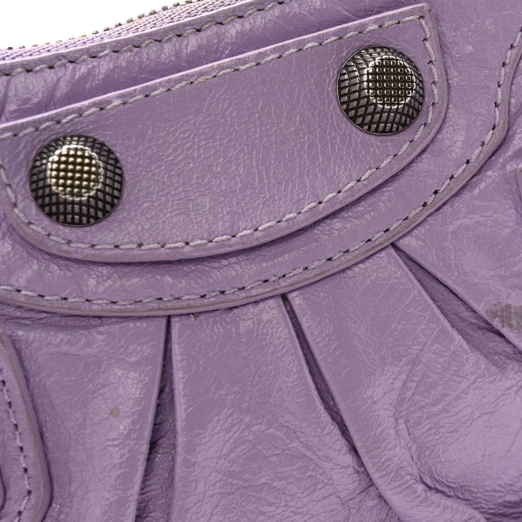 Agneau Arena Le Cagole Mini Purse With Chain Lilac