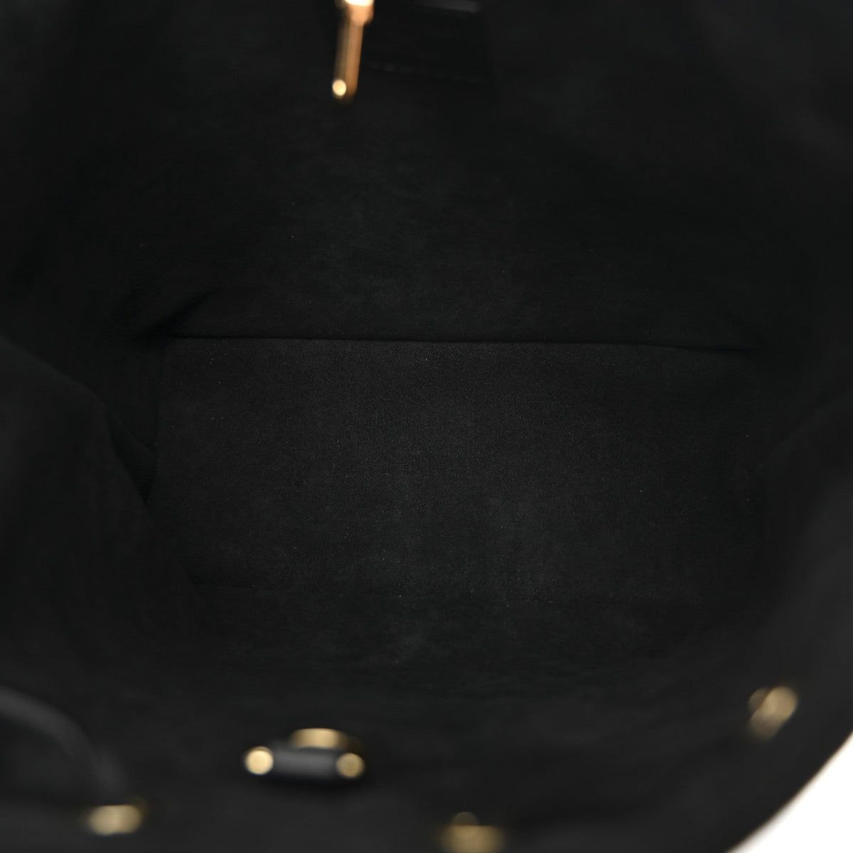 Lambskin Embossed Monogram Coussin Bucket Black