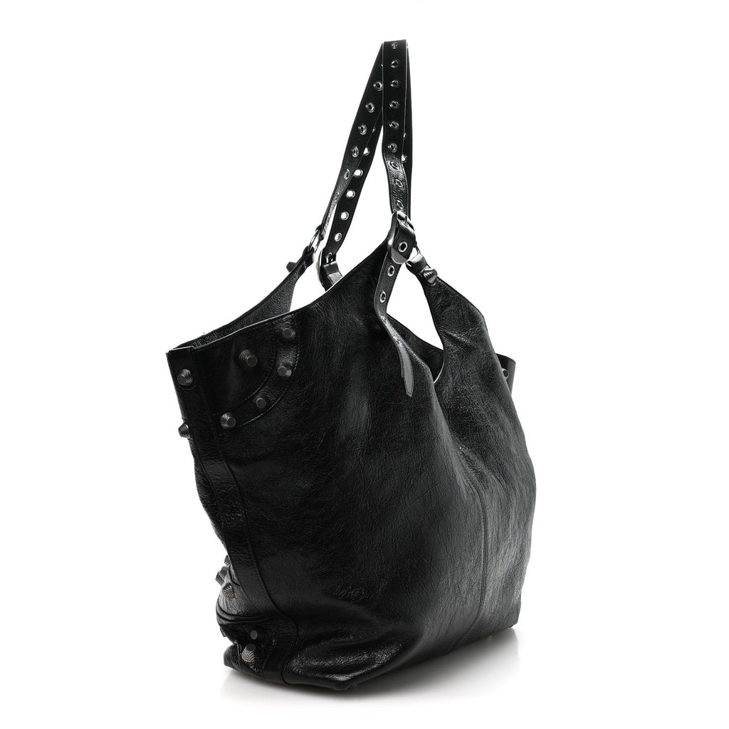 Agneau Arena Large Le Cagole Carry All Bag Black