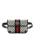 GG Supreme Monogram Web Small Ophidia Belt Bag 90 36 Beige Navy