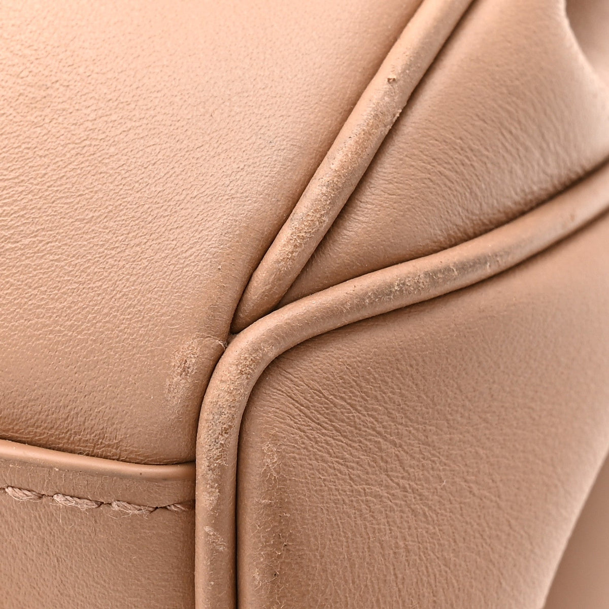 Smooth Calfskin Medium Rodeo Top Handle Handbag Latte