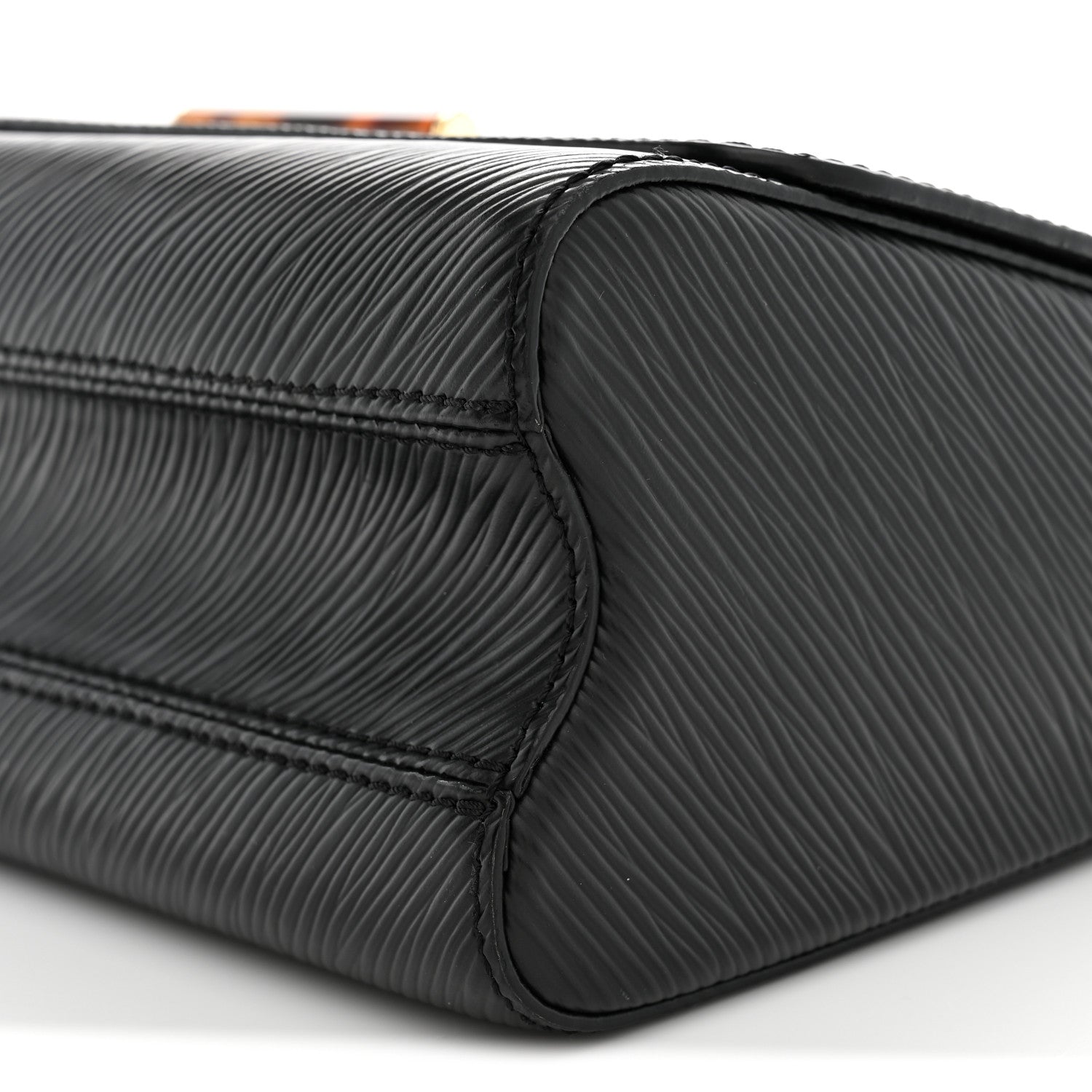 Epi Tortoiseshell Twist Shoulder Bag MM Black