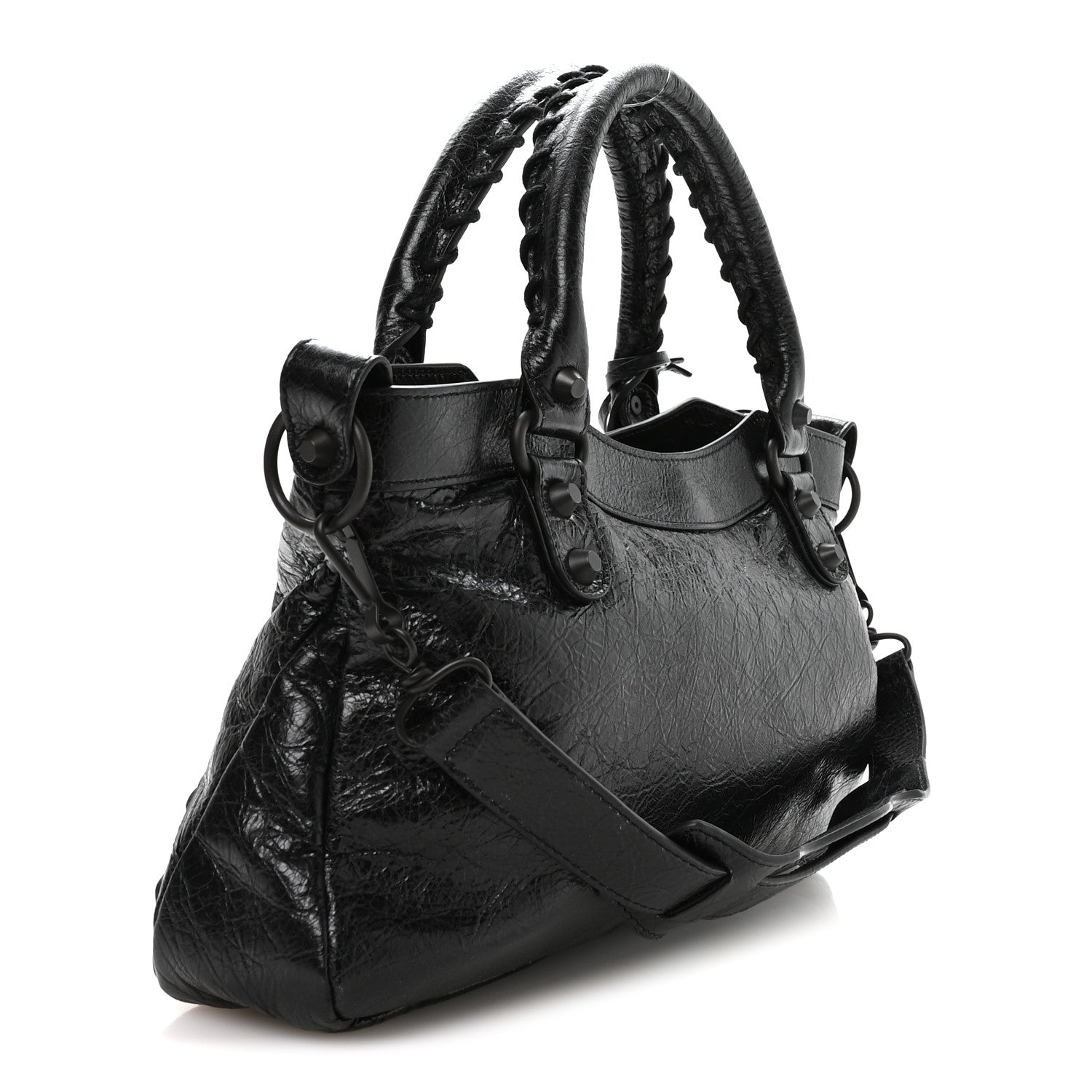 Agneau Arena Classic Hardware Le City First Bag Black