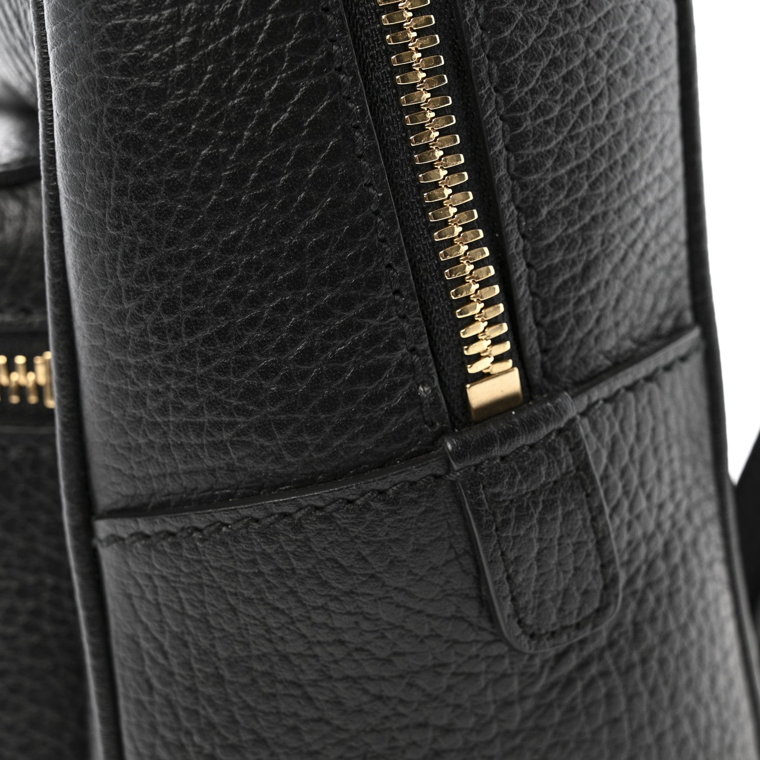 Pebbled Calfskin Soho Chain Backpack Black