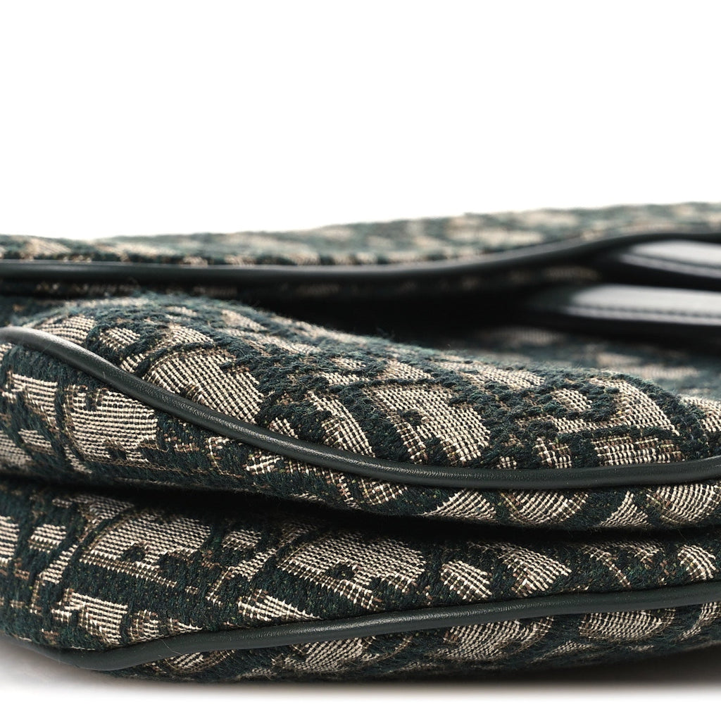 Oblique Saddle Bag Green