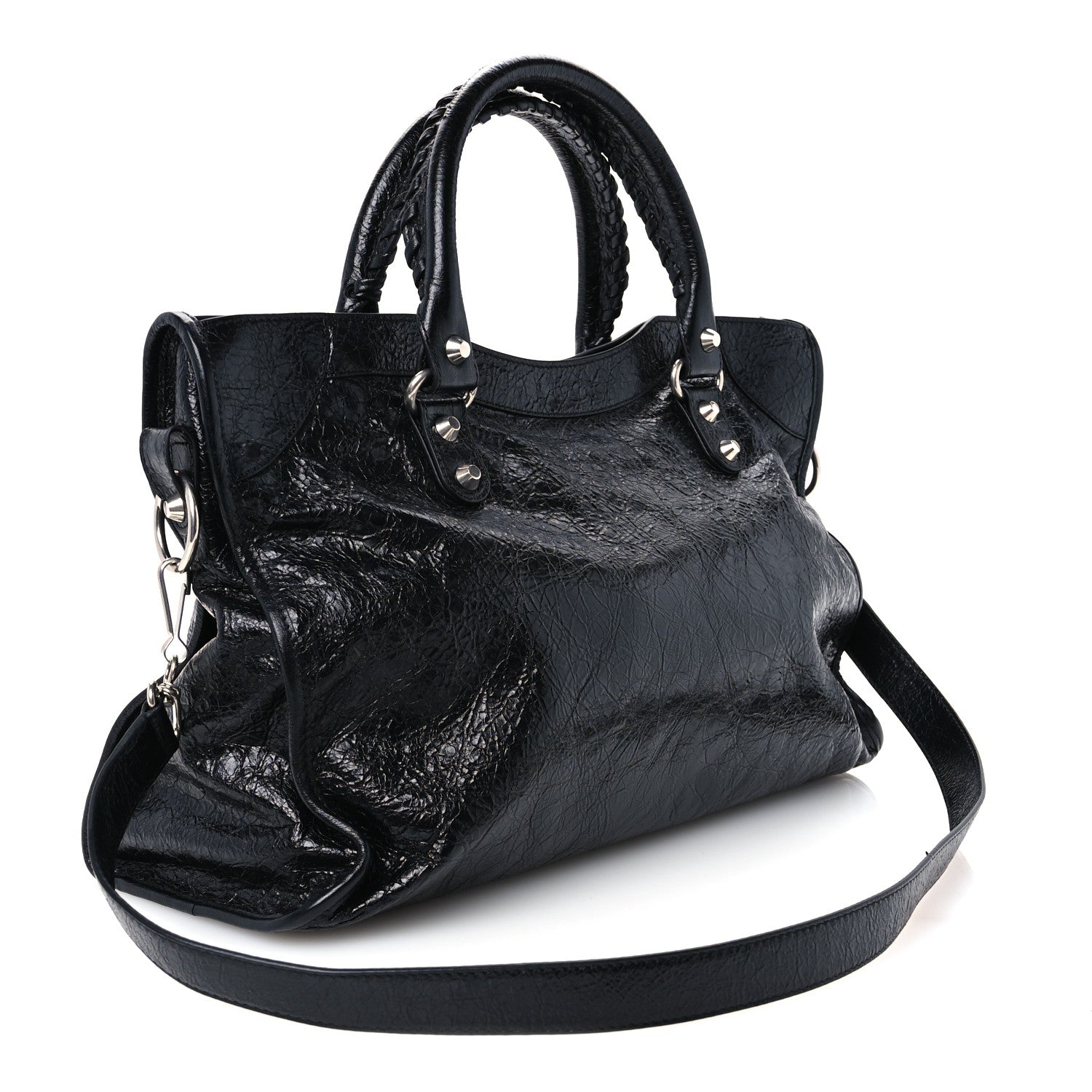 Agneau Arena Silver Hardware Medium Le City Black