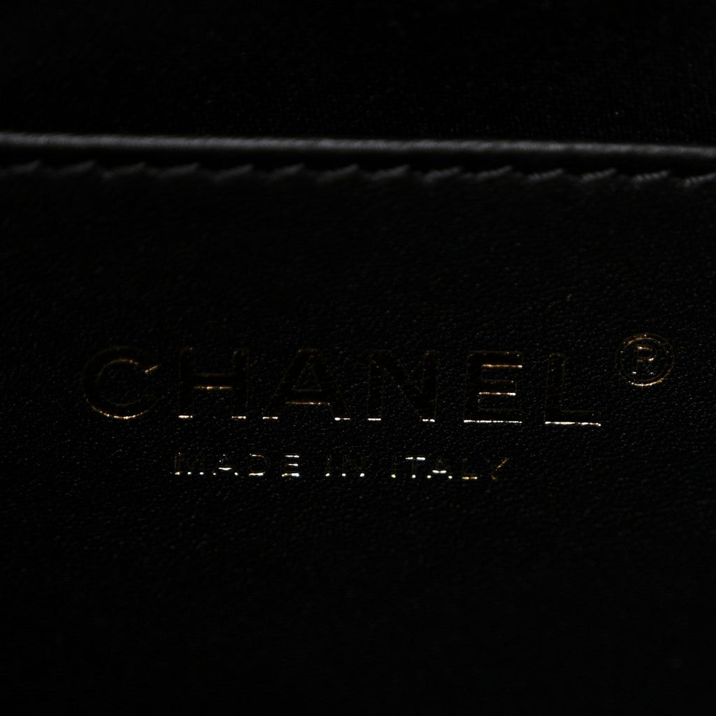 Tweed Quilted Small Chanel 25 Handbag Black