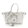 Smooth Calfskin Mini Bel Air Carry All Bag White