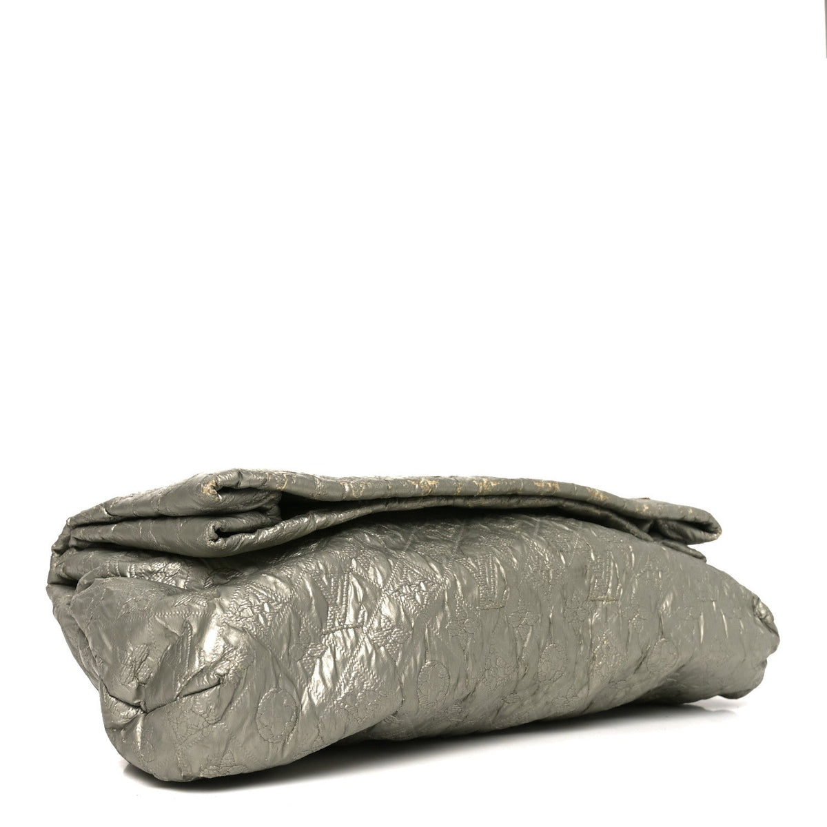 Jacquard Quilted Monogram Limelight Clutch GM Perle