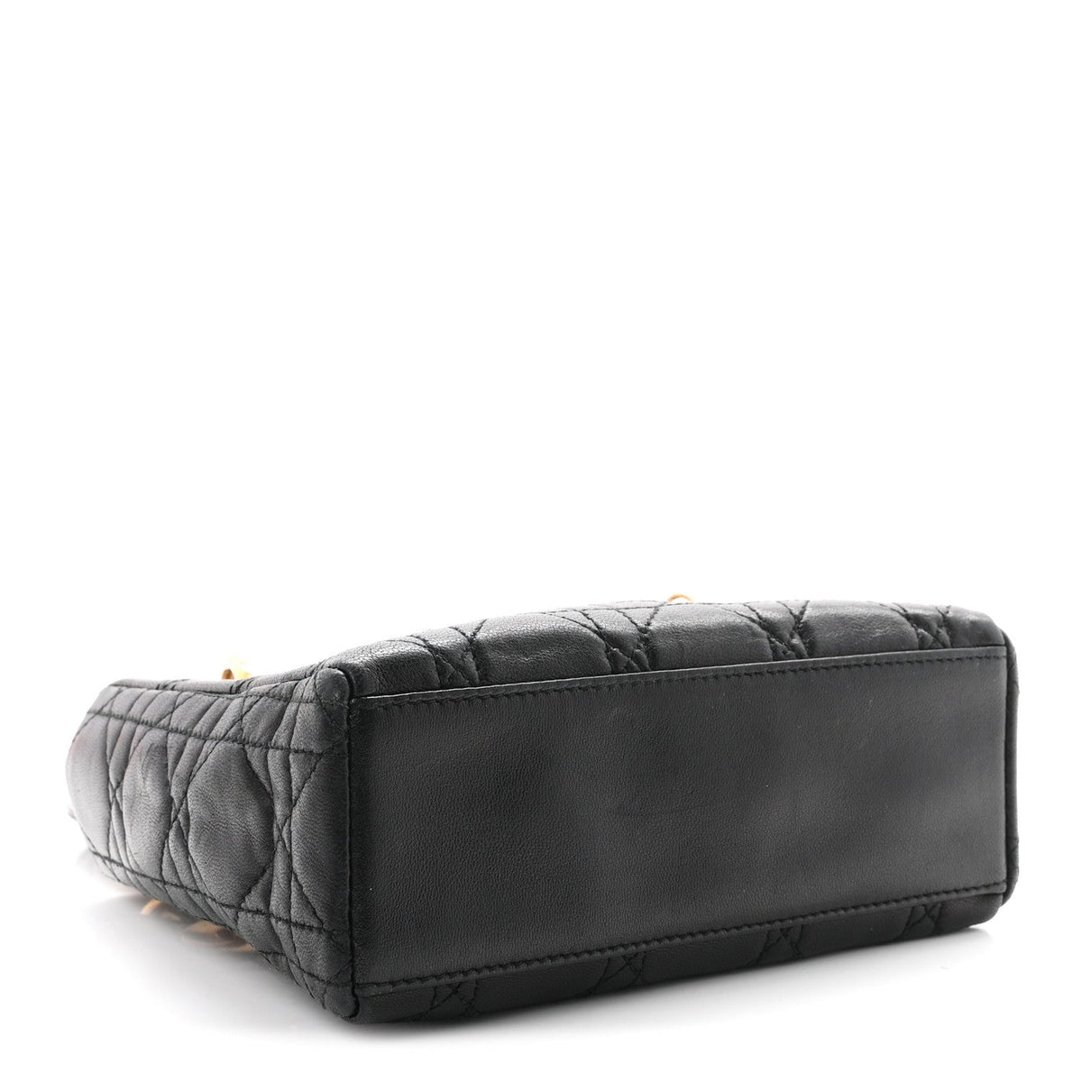 Lambskin Cannage Mini Lady Dior Black