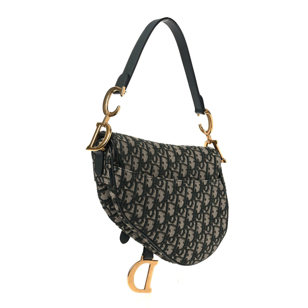 Oblique Saddle Bag Green