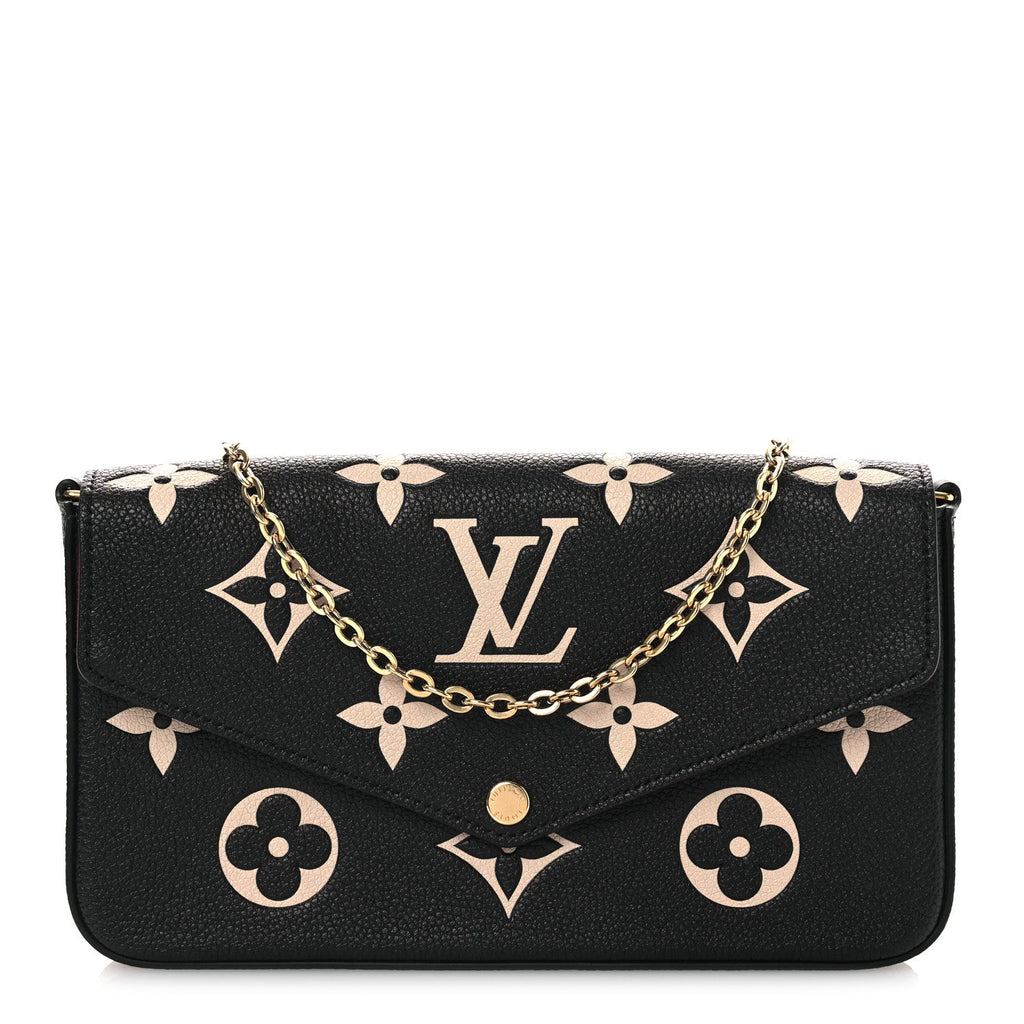 Empreinte Monogram Giant Felicie Pochette Black Beige
