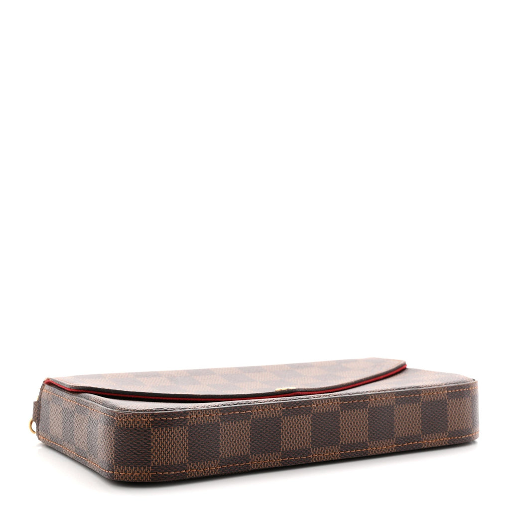 Damier Ebene Pochette Felicie Chain Wallet
