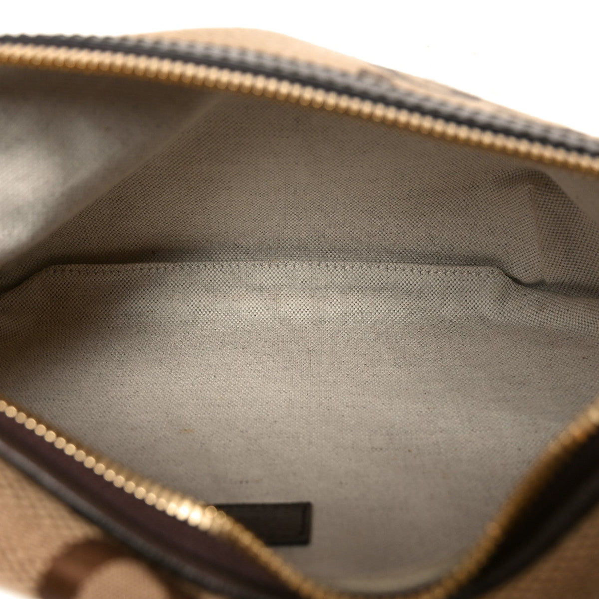 Monogram Jumbo GG Textured Dollar Calfskin Web Belt Bag Camel Ebony New Acero