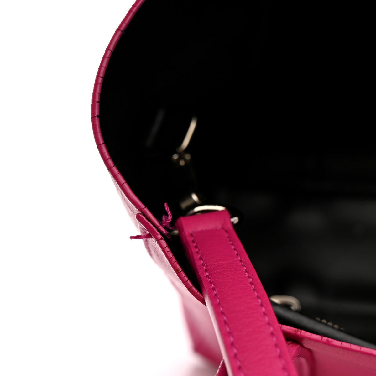 Calfskin XXS Everyday Tote Rose Magenta Black