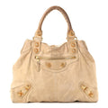 Agneau Giant 21 Gold Hardware Brief Praline