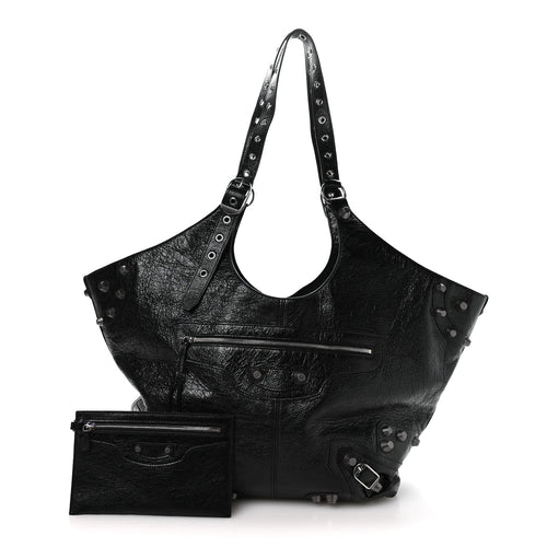 Agneau Arena Large Le Cagole Carry All Bag Black