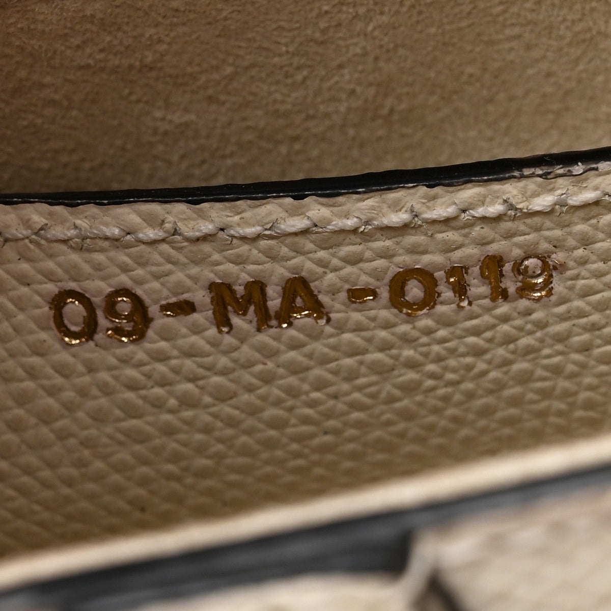 Grained Calfskin Saddle Bag White