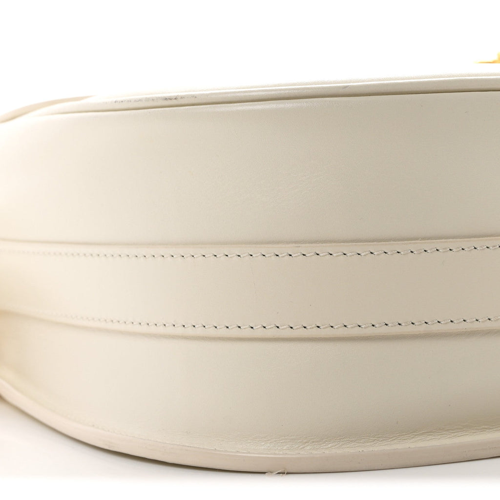 Box Calfskin Large Bobby Flap White