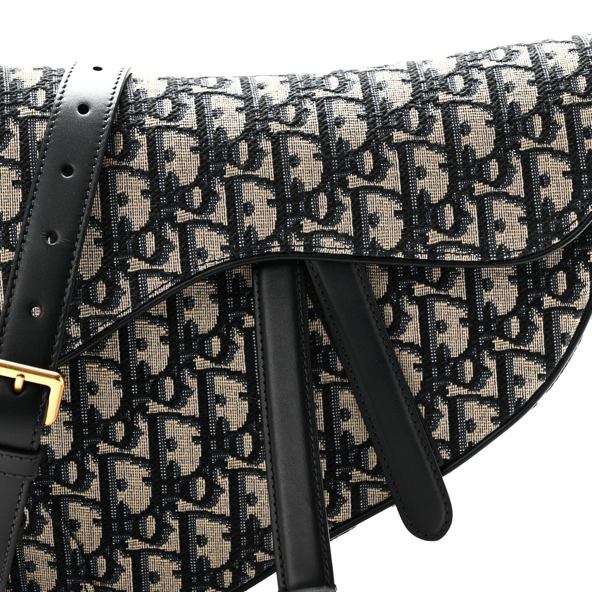 Oblique Saddle Bag With Strap Blue