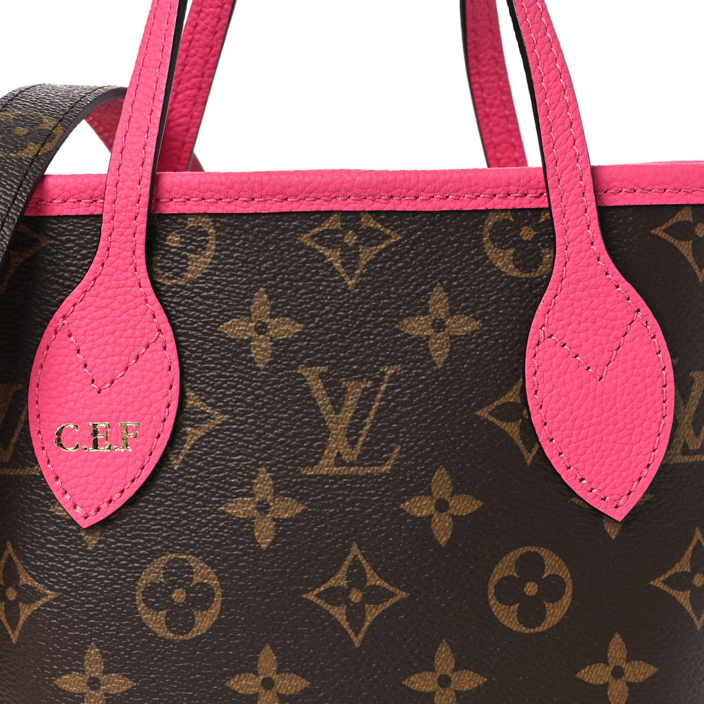 Monogram Neverfull Inside Out Bandouliere BB Rose Pondichery