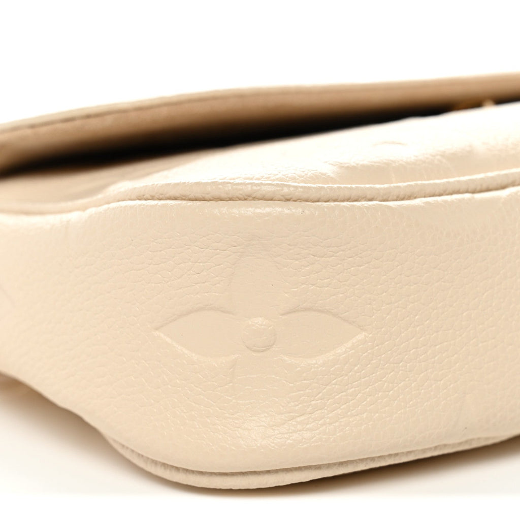 Empreinte Monogram Giant Ivy Wallet On Chain Cream
