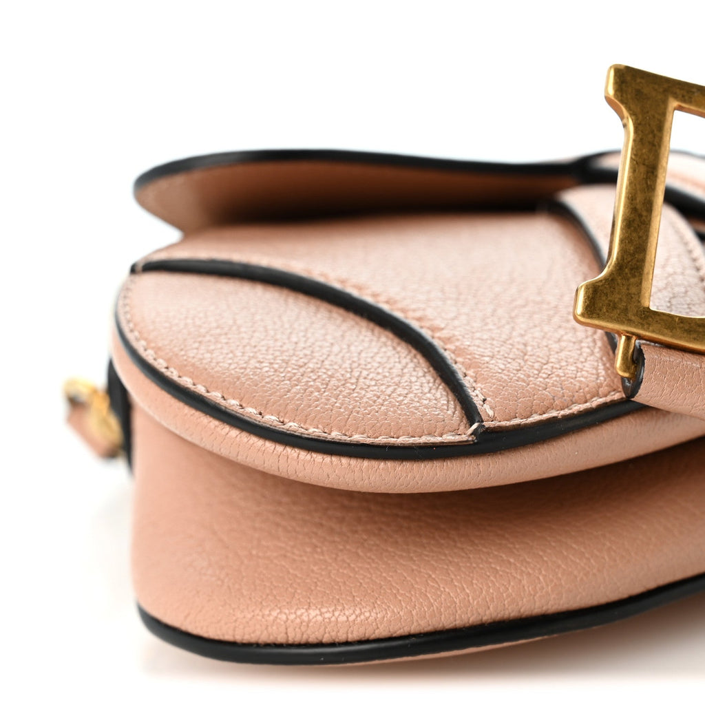 Goatskin Micro Saddle Bag Rose Des Vents