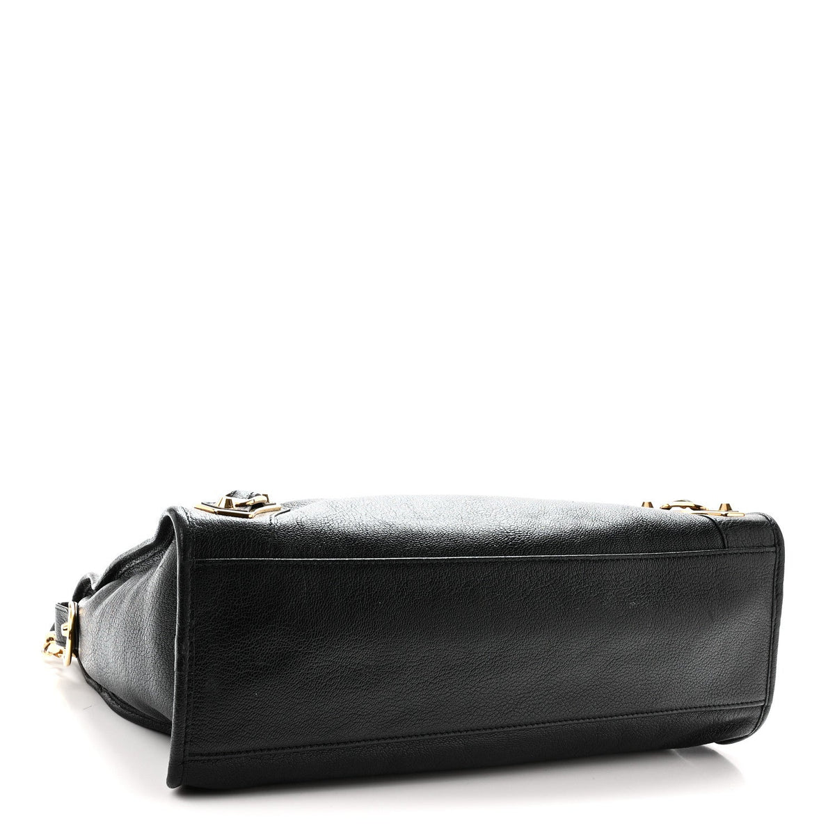 Chevre Gold Metallic Edge Hardware City Black