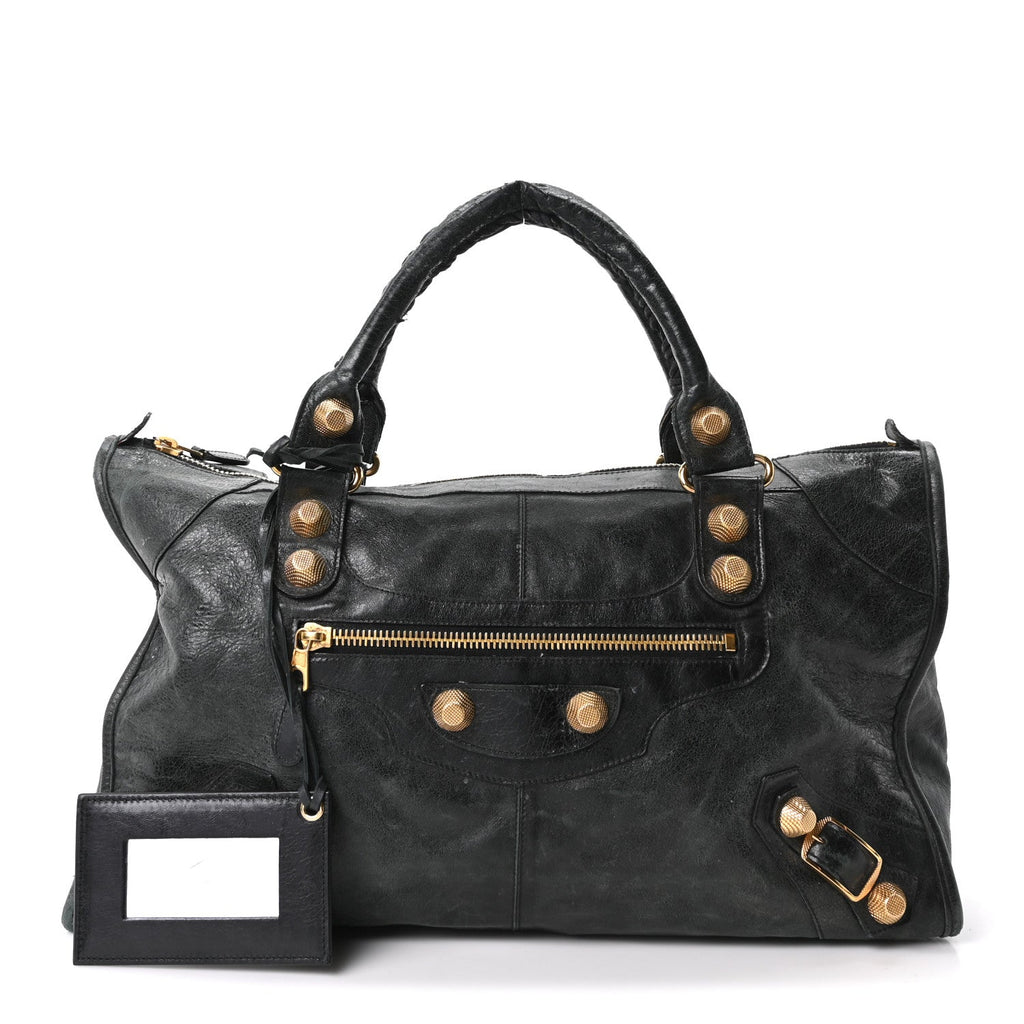 Agneau Giant 21 Gold Hardware Work Black