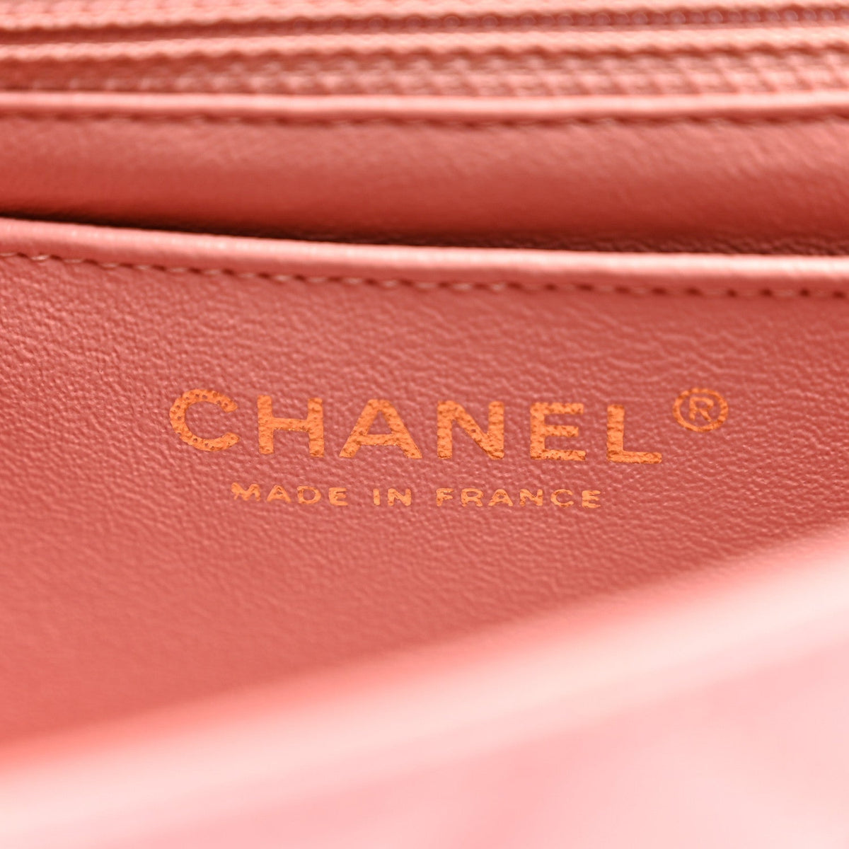 Lambskin Quilted Mini Rectangular Flap Pink