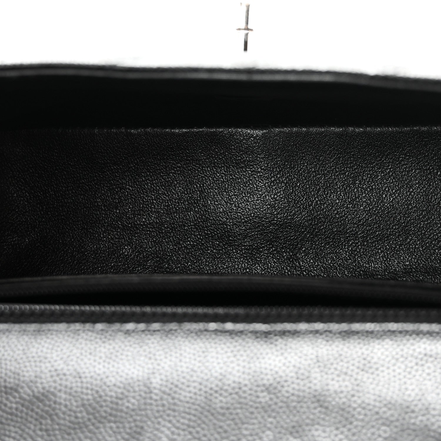 Caviar Quilted Mini Rectangular Flap Black