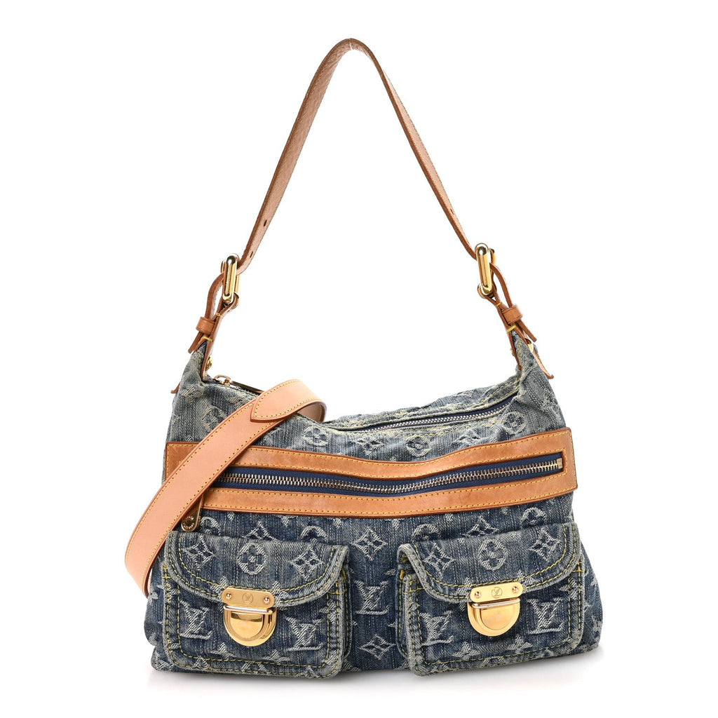 Monogram Denim Baggy PM Blue